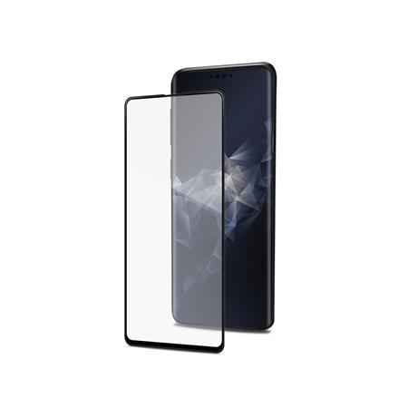 Ochranné tvrzené sklo CELLY 3D Glass pro Samsung Galaxy S10, černé (sklo do hran displeje, anti blue-ray)