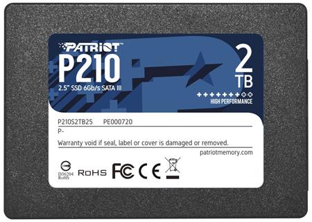 Patriot P210 2TB SSD / 2,5" / Interní / SATA 6GB/s / 7mm