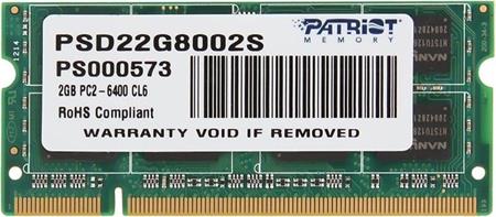 Patriot Signature Line 2GB DDR2 800 SO-DIMM