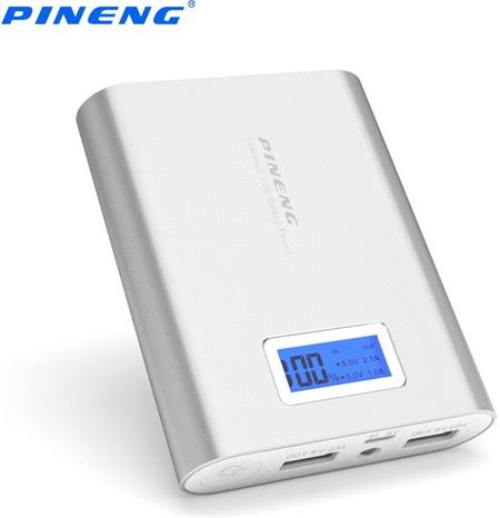 PINENG PN-988 power bank 10000 mAh stříbrná