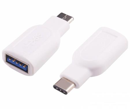 PremiumCord Adaptér USB 3.1 konektor C/male - USB 3.0 A/female, OTG, bílá