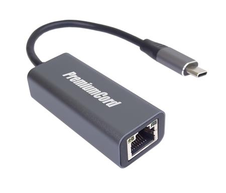 PremiumCord Adapter USB-C to Gigabit 10/100/1000Mbps konektor RJ45