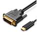 PremiumCord Kabel USB3.1 na DVI, rozlišení 1920x1080 při 60Hz,délka 1,8m