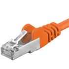 Premiumcord Patch kabel CAT6a S-FTP, RJ45-RJ45, AWG 26/7 1,5m oranžová