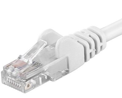 PremiumCord Patch kabel UTP RJ45-RJ45 CAT6 1m bílá