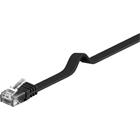 PremiumCord Plochý patch kabel UTP RJ45-RJ45 CAT6 5m černá