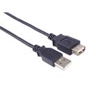 PremiumCord USB 2.0 kabel prodlužovací, A-A, 0,5 černá