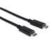 PremiumCord USB-C kabel ( USB 3.1 generation 2, 3A, 20Gbit/s ) černý, 0,5m