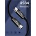 PremiumCord USB4 40Gbps 8K@60Hz kabel Thunderbolt 3 certifikovaný USB-IF 1m