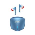 QCY G1 bezdrátová herní sluchátka s dobíjecím boxem,Bluetooth 5.2, modro-červená