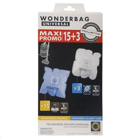 ROWENTA Wonderbag Original x 15 + Allergy care x3; WB4091FA