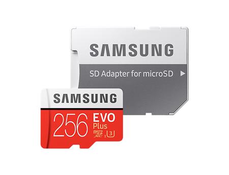 Samsung Micro SDXC EVO Plus 256GB UHS-I + SD adaptér