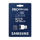 Samsung MicroSDXC 512GB PRO Ultimate + USB adaptér (2023)