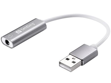 Sandberg Headset USB converter, adaptér 3,5mm jack na USB