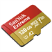 SanDisk Extreme micro SDXC 128 GB 160 MB/s A2 C10 V30 UHS-I U3, adapter,pro akční kam.NÁHR.ZA 173419