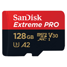 SanDisk Extreme PRO microSDXC 128 GB + SD Adapter 200 MB/s and 90 MB/s A2 C10 V30 UHS-I U3