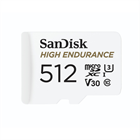 SanDisk HIGH ENDURANCE microSDHC Card 512 GB, s adaptérem