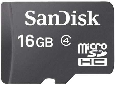 SanDisk Micro SDHC 16GB Class 4