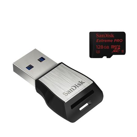 SanDisk Micro SDXC Extreme Pro 128GB UHS-II U3 + čtečka USB 3.0