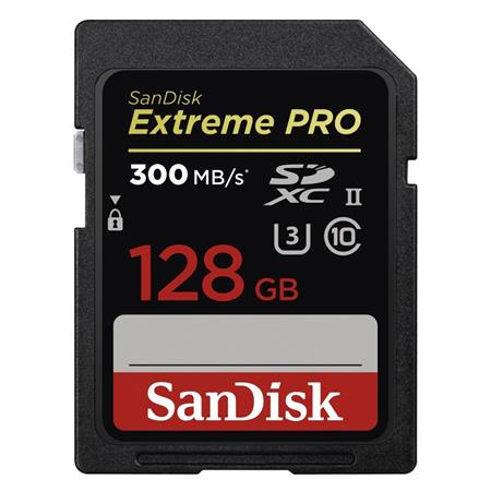 SanDisk SDXC Extreme Pro 128GB 300MB/s UHS-II U3