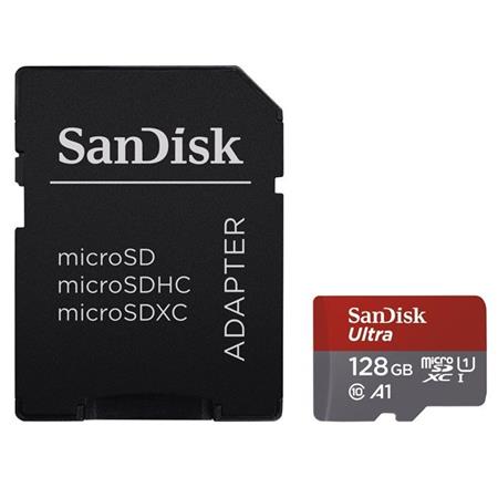 SanDisk Ultra microSDXC 128 GB 100 MB/s A1 Class 10 UHS-I, Android, Adaptér