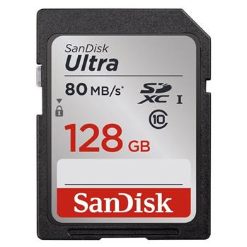 Sandisk Ultra SDXC 128 GB 80 MB/s Class 10 UHS-I