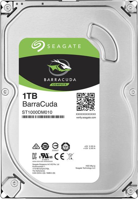 Seagate Barracuda 7200 1TB 3.5'' HDD, SATA/600 NCQ, AFT, 7200RPM, 64MB cache