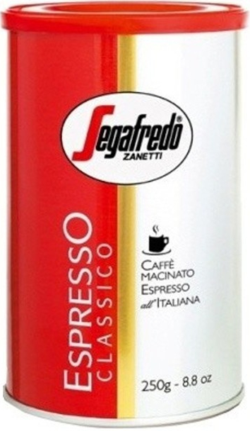 Segafredo Espresso Classico - mletá, dóza, 250 g