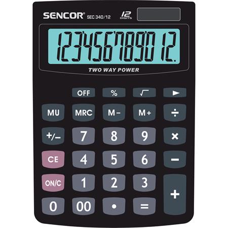 Sencor SEC 340/ 12 stolní kalkulačka