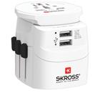 SKROSS cestovní adaptér PRO Light USB World, UK+USA+Austrálie/Čína, 2x USB-A, vč. adaptéru ostatních vidlic