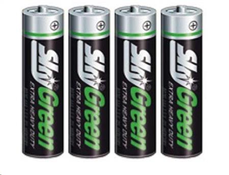 SKY Baterie, AAA (mikrotužková), 4 ks v balení "Green"