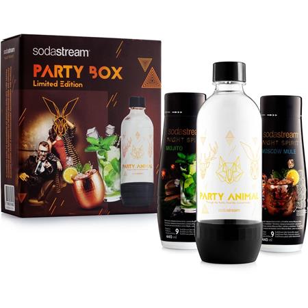 Sodastream PARTY BOX 2x koktejl (Mojito & Moscow Mule) + lahev SODASTREAM