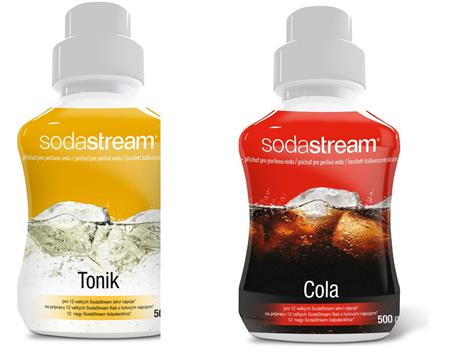 Sodastream set příchutí TONIK 500ml + COLA 500ml