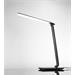 Solight LED stolní lampička stmívatelná, 12W, volba teploty světla, USB, černý lesk
