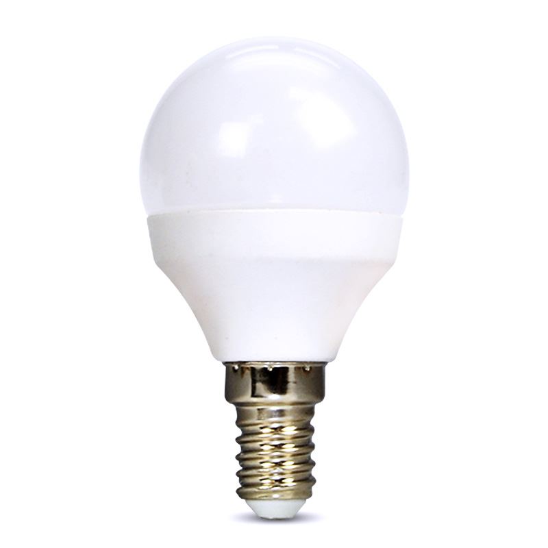 Solight LED žárovka, miniglobe, 8W, E14, 3000K, 720lm, bílé provedení