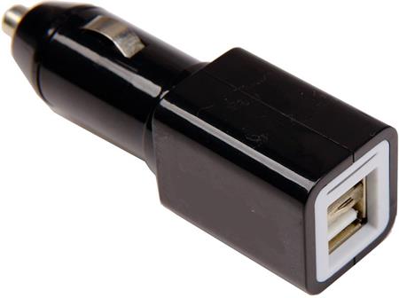 Solight USB nabíjecí autoadaptér, 2x USB, 2400mA max., DC 12-24V, černý