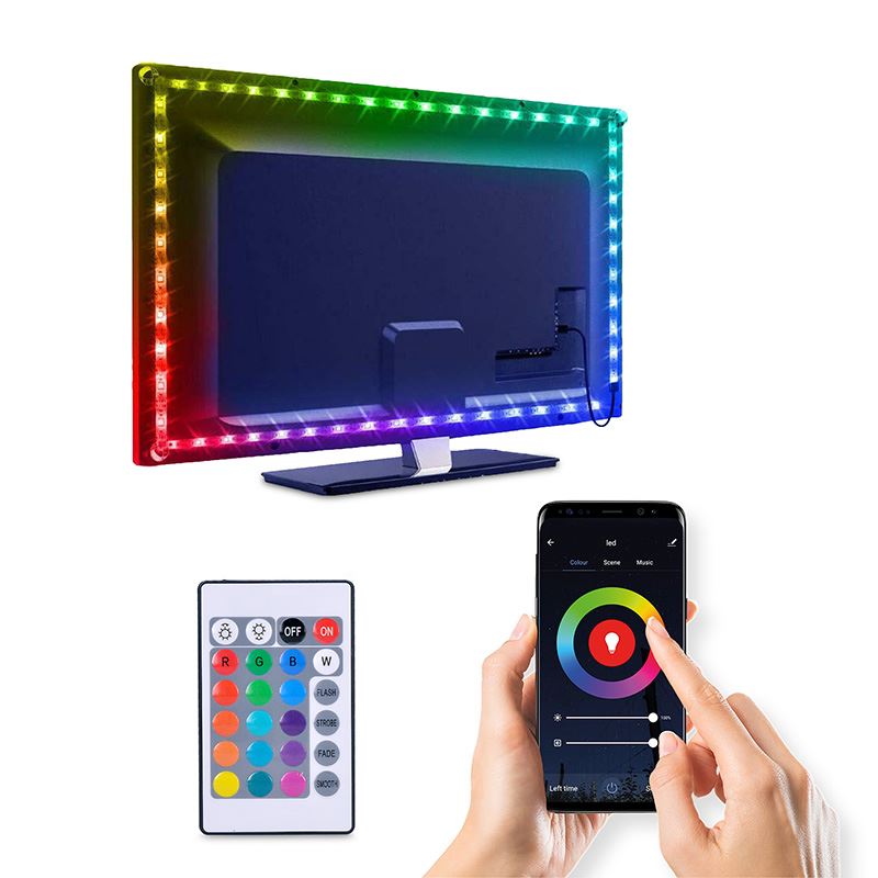 Solight WM58 LED WIFI smart RGB pásek pro TV, 4x50cm, USB