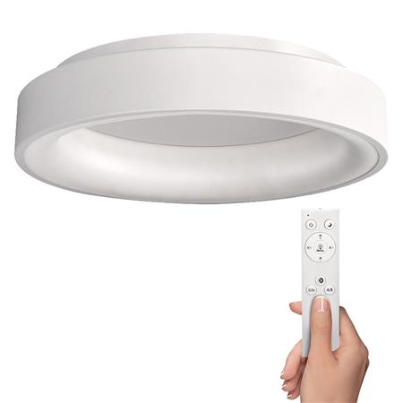Solight WO768-W LED stropní světlo kulaté Treviso, 48W, 2880lm, stmívatelné, dálkové ovládání, bílá