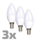 Solight WZ431-3 LED žárovka Ecolux 3-pack, svíčka, 6W, E14, 3000K, 450lm, 3ks