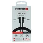 Swissten arcade USB-C / USB-C 1,2 m černý