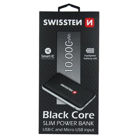 Swissten Black Core, 10000 mAh