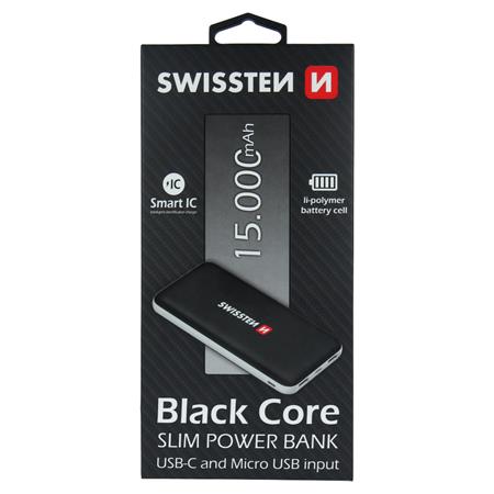 Swissten Black Core, 15000 mAh