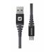 Swissten datový kabel kevlar USB / USB-C 1,5 M antracit