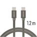 Swissten datový kabel textile USB-C / USB-C 1,2 M, šedý