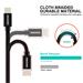 Swissten datový kabel textile USB-C - USB-C 2,0 m černý
