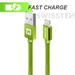Swissten datový kabel textile USB / Lightning 1,2 M, zelený