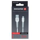 Swissten datový kabel USB / micro USB 1m bílý