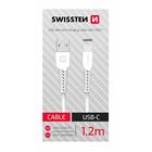 Swissten datový kabel USB/USB-C bílý 1,2m