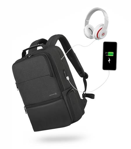 Swissten laptop backpack 15,6" černý