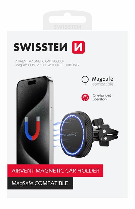 Swissten magnetický držák do ventilace auta magstick compact (kompatibilní s magsafe)